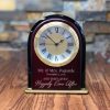 Personalized retirement gift desk clock, Custom engraved gift for men, Motivational gift for colleagues, Gift for co-workers, Gift for him