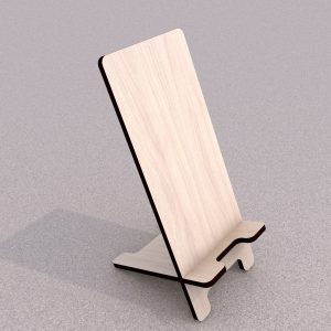 Phone Stand Laser cut file. Phone holder SVG file. Mobile phone wooden stand. SVG file for laser. Phone holder for desk. Instant download.