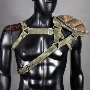 Holster Harness – Post Apocalyptic Straps – Tactical Harness – Handmade LARP Accessory – Military Strapping – Postapoc Armor – Shoulder Pad