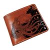 Luxury Ostrich Leg Leather Wallet, Slim and Stylish, Handmade Bespoke Wallet with Personalized Initials.
