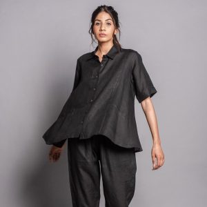 Women’s Comfy 2 Piece Linen Summer Pants and Top Set, Linen Relaxed Pajama, linen lounge wear, Cooling Travel Set for Warm Weather,Loose Top