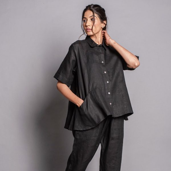 Women’s Comfy 2 Piece Line Pants and Top Set, Linen Relaxed Pajama, linen lounge wear, Cooling Travel Set for Warm Weather, Gift For Mom