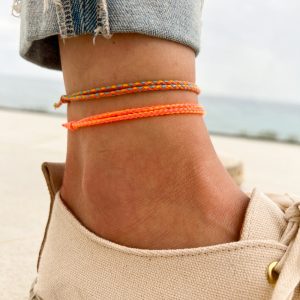 Surfer  Beach Anklet for Men and Women – Mens Boho Ethno Ankle Bracelet – Womens Ankle Chain – Handmade Festival Jewelry – Waterproof