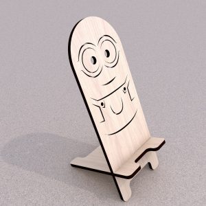 Phone Stand Laser cut file. Phone holder SVG file. Mobile phone wooden stand. SVG file for laser. Phone holder for desk. Instant download.