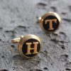 Customizable Cufflinks, Handmade Letter Cuff Links, Unique Design Men’s Jewelry, Gifts For Him, Wedding Accessory Groomsman, Christmas gifts
