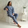 Linen Tunic And Pants Set, Linen Clothing, Linen Pants Set, Linen Kaftan Set, Linen Outfit For Women, Loose Linen Shirt Set, Harem Pants Set