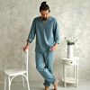 Linen shirt and pants set, 2 pieces of pants and shirt for men. Linen suit for men.