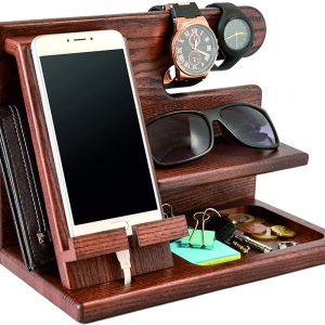 Phone stand svg desk organiser laser cut file svg template Glowforge Phone Docking Station Key Holder Wallet Stand Organizer Gift