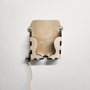Wall Mount Phone Holder- Single – SVG. Digital files.