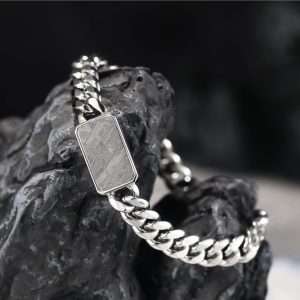 Muonionalusta Meteorite Bracelet – Unique Men’s Gift