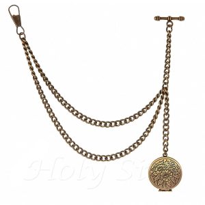 Handmade Peaky Blinders Bronze Albert Pocket Watch  Chain with locket 201