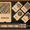 Exclusive Mobile Phone Stand With Type-C Charging Port | Phone Holder | Digital Download | Glowforge SVG File | Laser File | Vector File