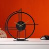 Metal Tabletop Desk Clock, Office Clock Decor, Above Desktop Clock, Office Gift,Business Gift Idea,Silent Metal Desk Clock,Shelf Clock Decor