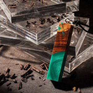 Olive Wood epoxy resin pendant necklace best handmade jewelry gift for man and women , women Accessory