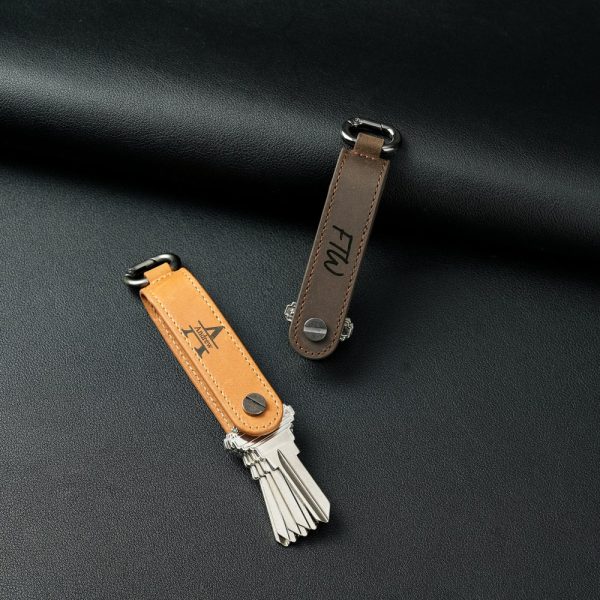 Personalized Leather key folder holder “Crazy Horse”Leather  Key Organizer for men gift