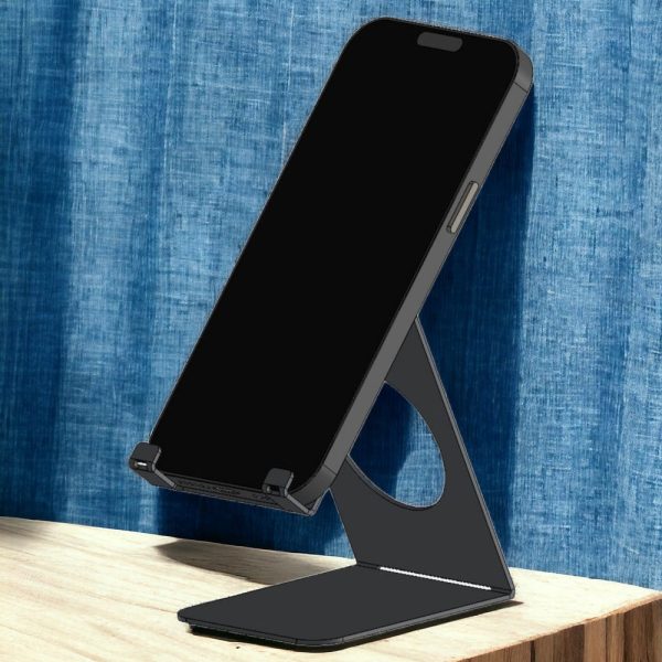 Industrial Style Bending Phone Holder Desk Accessory DXF CNC Laser Cut Metal Cutting Files