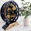 Cherry, Mid Century Modern Desk and Table Clock | Unique Decor for Home, Office, Bookshelf, Bedside, Gift