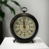 Modern Metal Desktop Clock, Tabletop Clock, Office Desk Clock, Home Office Decor,New Job Gift,Classic Clock Gift,Silent Clock,Business Clock