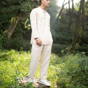 Shirt and Trouser Set | long sleeve | Hemp Cotton Pants set |Yoga |Hippie| Kurta Shirt and trouser set |Nepal Eco-Friendly | Sustainable