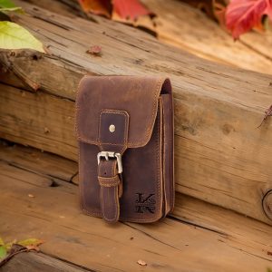 Father’s Day Gifts Custom Text Belt Bags Handmade Leather Waist Bags Phone Bag on Belt Personalized Gifts Gifts for Husband Gifts for Dad.