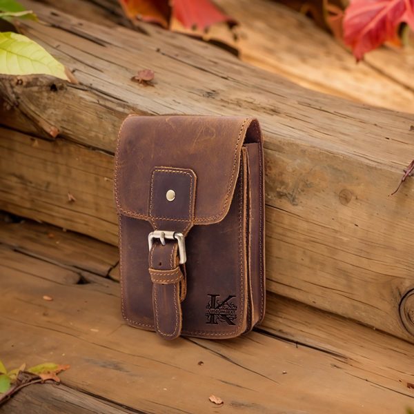 Father’s Day Gifts Custom Text Belt Bags Handmade Leather Waist Bags Phone Bag on Belt Personalized Gifts Gifts for Husband Gifts for Dad.