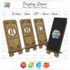 Laser Cut 26 Letter Phone Stand SVG, Christmas Themed Phone Holder, Wooden Phone Holder, Digital Files, Laser Cut Files, Gloweforge Files