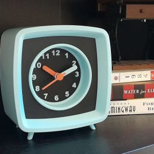 Mid-Century Modern Retro Silent Desk, Shelf, or Mantel Clock – 3D Printed, Multiple Case and Dial Color Choices