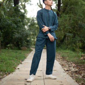 Shirt and Trouser Set | long sleeve | Hemp Cotton Pants set |Yoga |Hippie| Kurta Shirt and trouser set |Nepal Eco-Friendly | Sustainable
