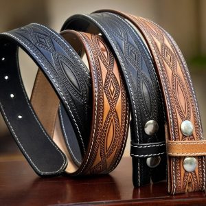 Western belt Men’s Western Belt Cowboy Belt Personalized Leather Belts Genuine Leather Belt Handmade Leather Belt Embossed Belt Snap-On