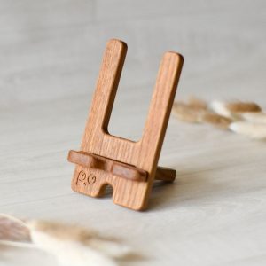 Porobka Original Wooden Phone Holder | Cell Phone Stand |  Iphone Holder | Wood Phone Stand for Desk | Office Desk Decor | Handmade Holder