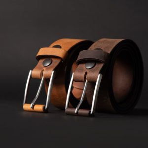 The Spartan Belt, Men’s Leather Belt, Handmade Full Grain Leather Belt, Distressed Leather Belt Made in Canada, gift for him, gift for dad