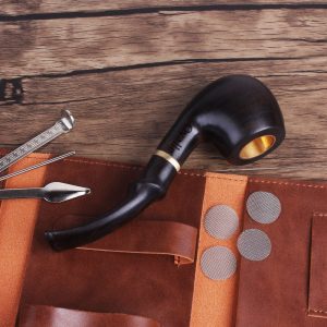 Personalized Engraved Wooden Tobacco Pipe – Handmade Pipe Set with Smoking Accessories – Custom Named Gift for Him -Anniversary Gift for Man