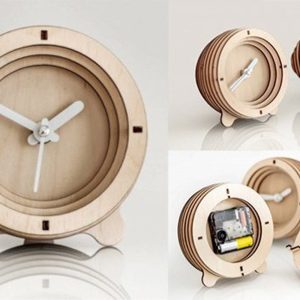 3D  table clock files drawing file for laser cutting , plasma cutting
