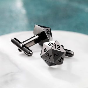 Personalized DND Cufflinks, D20 Cufflinks for DND Game Lovers, Dungeons and Dragons, DND Gift, Groomsmen Gifts, Wedding Gifts, Gifts for Him
