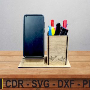 Phone Stand and Pen Holder, Decorative Desktop Organizer, It Will Enhance the Aesthetics of Any Workspace, Whether at Home or in the Office