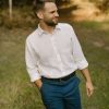 Men’s Two Piece Linen Set TARASA Shirt & COCOS Pants