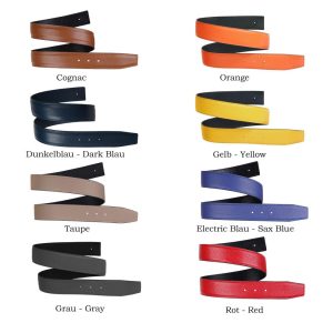 Custom made belt Handmade from genuine leather Leather belt without buckle Reversible belt in widths 25 mm 32 mm 35 mm 38 mm 40 mm 42 mm