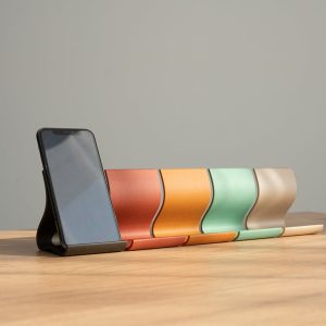 Wooden phone holder, Minimalist and modern phone holder, Desk organizer, Original gift