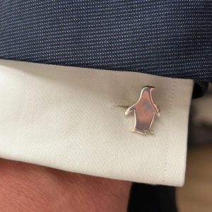 Handmade 925 Sterling Silver,Penguin Cufflinks,Men’s Accessories,wedding,bestman,suit,college, graduation,unique,groomsmen,business,animal