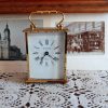 Rustic Concrete Table Clock, Handmade Pebble Desk Clock for Office & Kitchen, Nature Inspired Tabletop Clock for Living Room and Home Decor