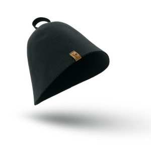 SAUNA Hat DARK GRAY 100% wool handmade