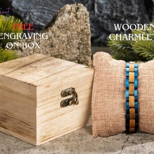 Handmade Wooden Bracelet,Men’s Women’s Jewelry,Gift for Him & Her,Birthday Anniversary Graduation,Adjustable Men’s Accessory,Boyfriend Gift