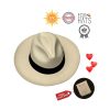 Genuine Unique Handmade Ecuador Montecristi ” Panama Hat ”  Type Fedora Model BRISA UV Protection Unisex Toquilla Straw.. Mid-Fine QUALITY!!