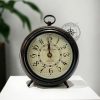 Stylish Metal Silent Desk Clock, 9.8 Inches (25 cm), Original clock for gift