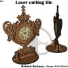 LED Word Desk Clock for Home & Office – LED Text Display – Powered by USB Cable – A Unique Gift Item – 20cm X 20cm (7.8″ X 7.8″ X 2″)