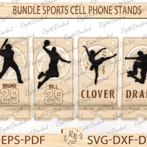 Phone Stand Laser Cut Svg Files, Phone Holder Laser Cutting Files,Glowforge cut files