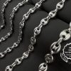 Handmade Solid 925 sterling silver, Silver jewelry, Puffy Anchor Mariner Chain, Unisex necklace, Men’s bracelet, Hollow Silver, Gift for her