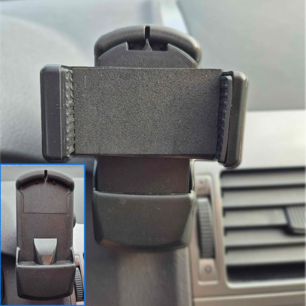 Phone Holder for VW Passat, Touran, T5 (2008-2010) – Fits into Existing Console Module | Smartphone Mount for VW Dashboard