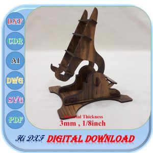 Phone Stand Laser Cut Template, 3mm 1/8inch Wooden Phone Holder Svg Dxf Ai