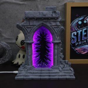 Portal Phone Stand & Wireless Charger 3D Printed Magic Gateway LED Dock Gamer Desk Accessory MTG Portal Decor RPG Gift Magic Gateway Charger